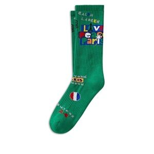 Polo Ralph Lauren Love Peace Paris Crew Socks